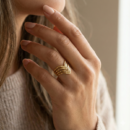 Modern Multi-Band Gold Ring