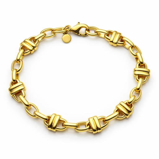 Luxury Gold Plated Curb Chain Bracelet for Men – Bold, Shiny & Durable Design